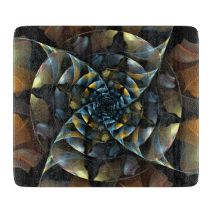 Pinwheel Abstract Art Rectangle Cutting Board
