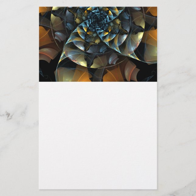 Pinwheel Abstract Art Stationery (Front)