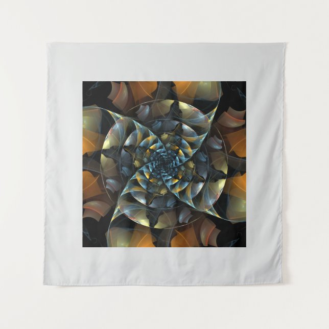 Pinwheel Abstract Art Tapestry (Front)