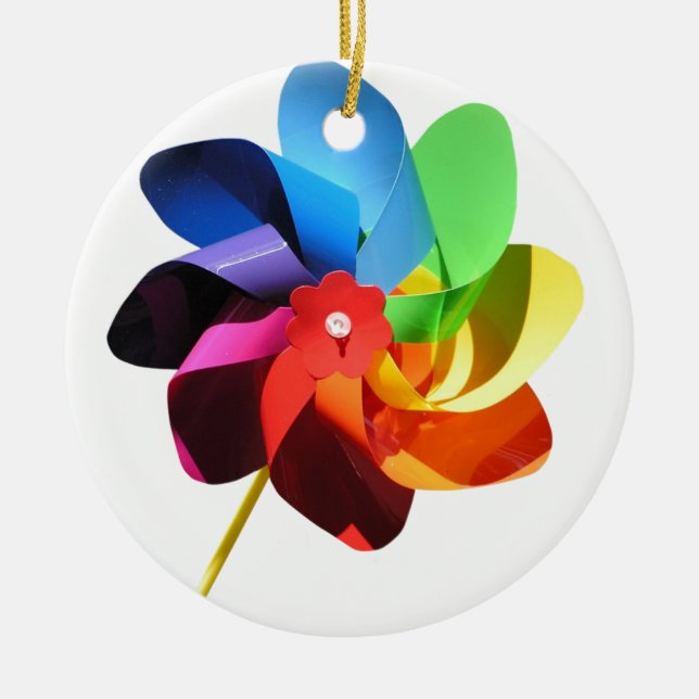 Pinwheel Ceramic Tree Decoration (Front)