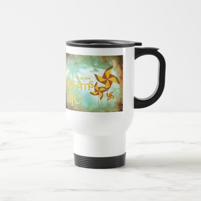 pinwheel daydreams travel mug (Right)