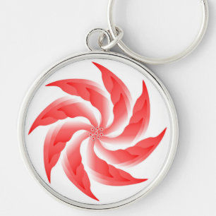 PINWHEEL FLOWER KEY RING