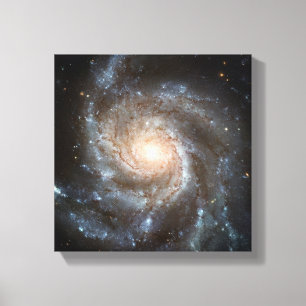 Pinwheel galaxy Hubble Telescope Outer Space Photo Canvas Print