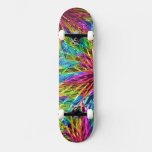 Pinwheel Glass Art 1 Skateboard
