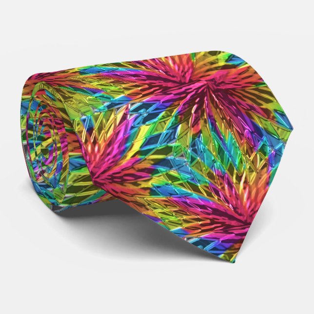 Pinwheel Glass Art 1 Tie (Rolled)