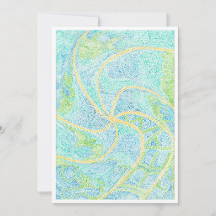 Pinwheel Handmade Watercolor Greeting Card