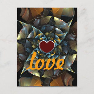 Pinwheel Love Postcard