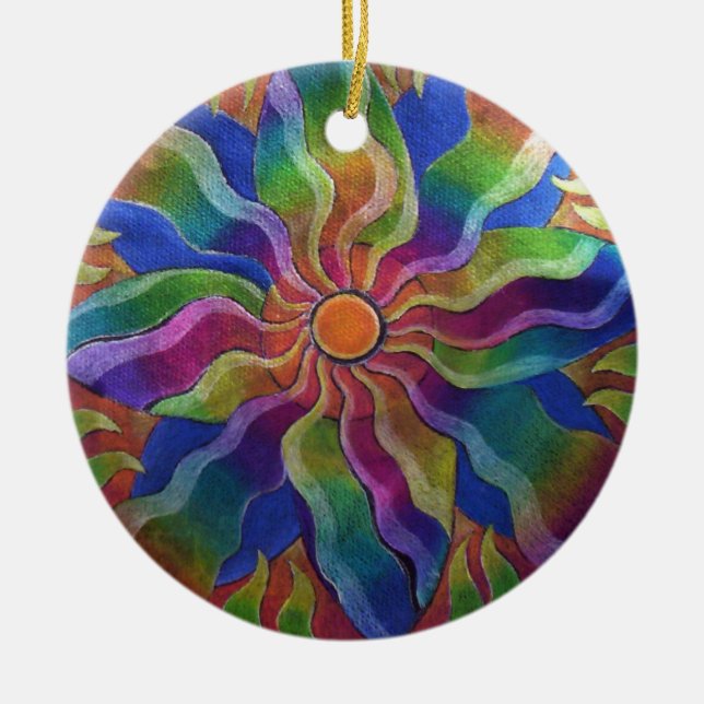 Pinwheel Mandala Ornament (Front)
