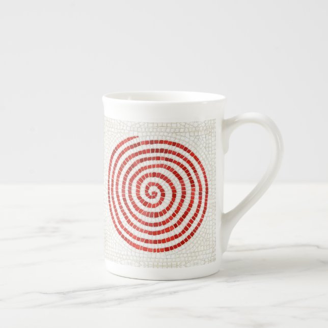 PINWHEEL MOSAIC Bone China Mug (Right)
