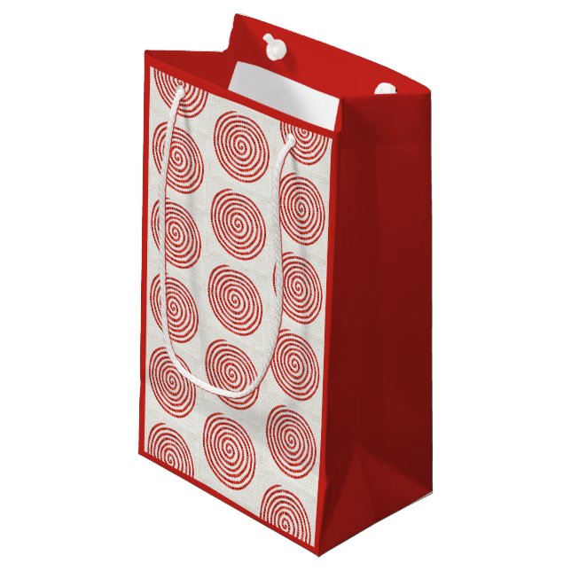PINWHEEL MOSAIC Small Gift Bag (Front Angled)