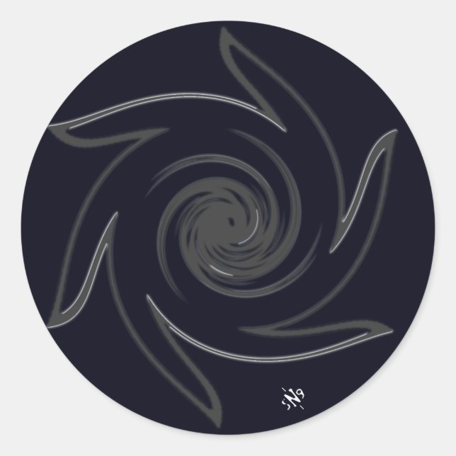 Pinwheel of life classic round sticker (Front)