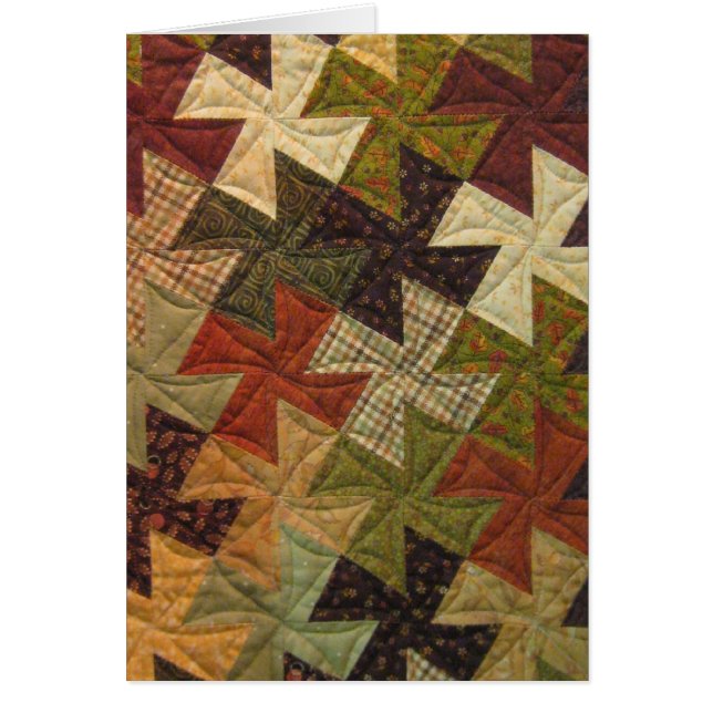 Pinwheel Quilt Blank Card (Front)