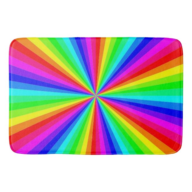 PINWHEEL RAINBOW BATH MAT (Front)