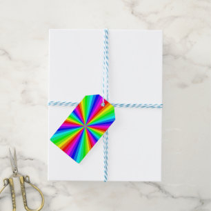 PINWHEEL RAINBOW GIFT TAGS