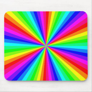 PINWHEEL RAINBOW MOUSE MAT
