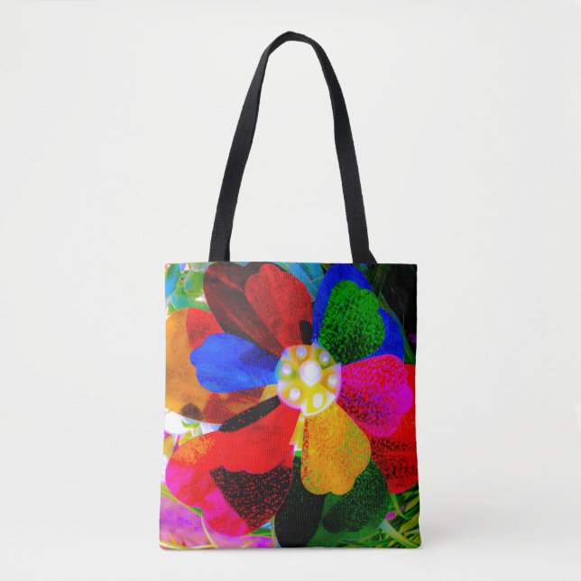 Pinwheel Splash Tote Bag (Front)