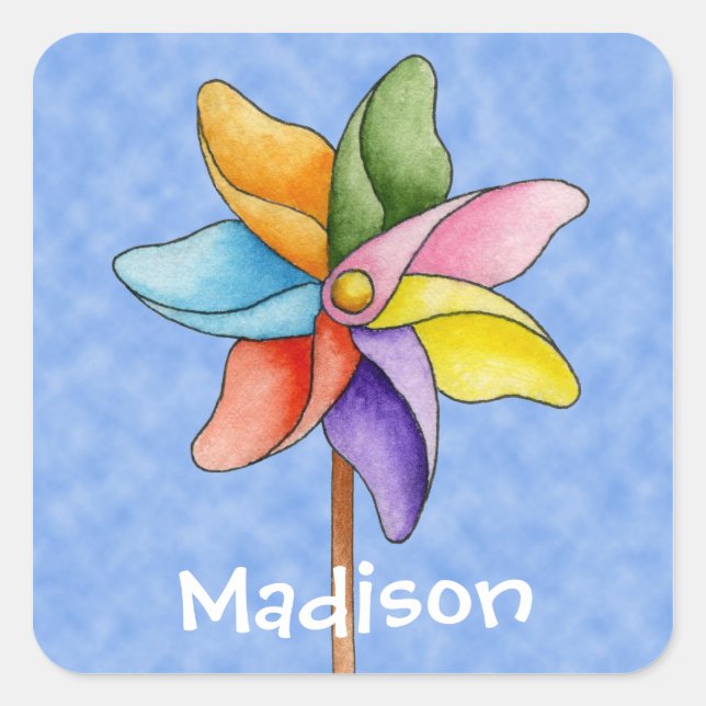 Pinwheel Sticker (Front)