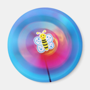 Pinwheel toy magnet