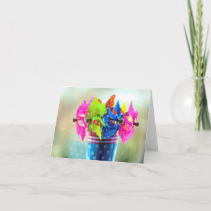 Pinwheels bouquet card