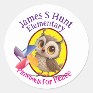 Pinwheels for Peace,  Classic Round Sticker