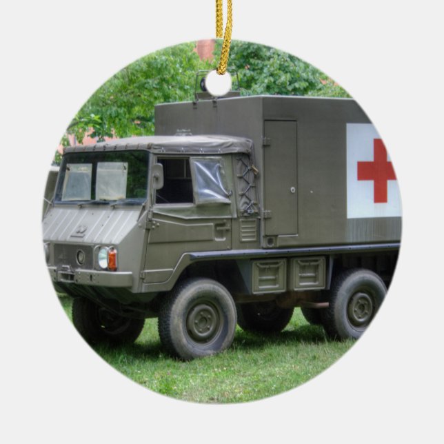 Pinzgauer 712 SAN Ceramic Tree Decoration (Front)