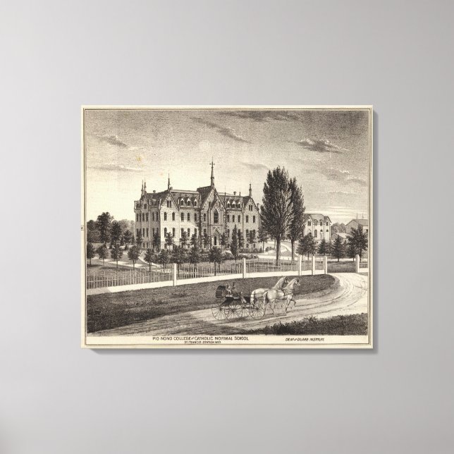 Pio Nono College & Normal School Canvas Print (Front)