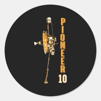 Pioneer 10 Space Probe Planet Jupiter Solar System Classic Round Sticker