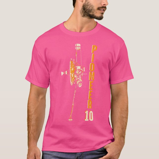 Pioneer 10 Space Probe Planet Jupiter Solar System T-Shirt (Front)