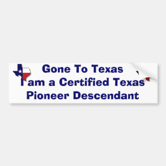 Pioneer Descendant Bumper Sticker