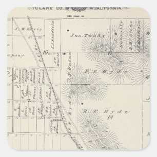 Pioneer Land Co subdivisions Square Sticker