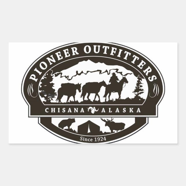 Pioneer Outfitters Logo sticker (Front)