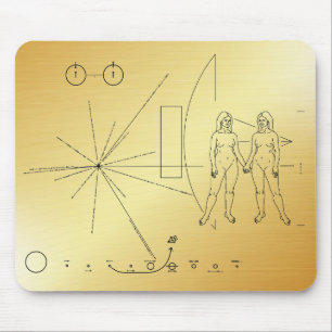 Pioneer plaque Women Mouse Mat