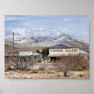 Pioneer Saloon & Goodsprings General Store-Winter Poster