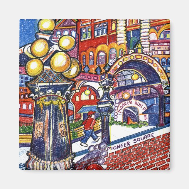 Pioneer Square Magnet (Front)