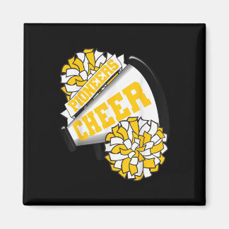 Pioneers Cheer Back To School Cheerleading Spirit  Magnet