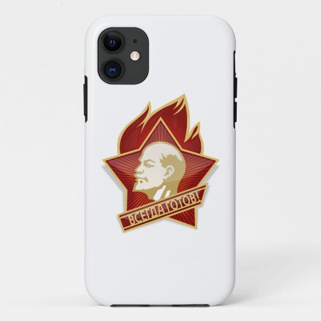 Pioneers Organisation Vladimir Lenin Socialist Case-Mate iPhone Case (Back)