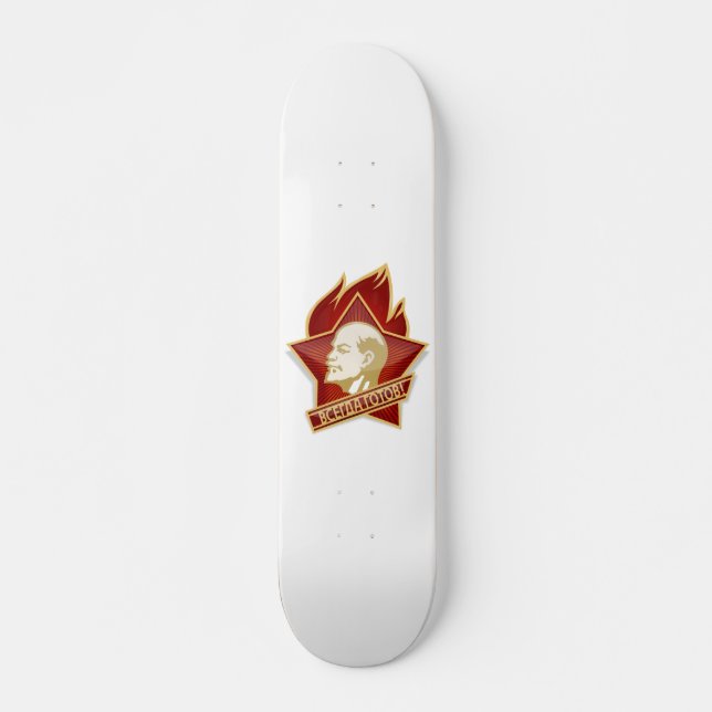 Pioneers Organisation Vladimir Lenin Socialist Skateboard (Front)