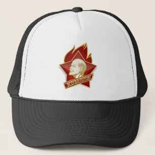 Pioneers Organization Vladimir Lenin Socialist Trucker Hat