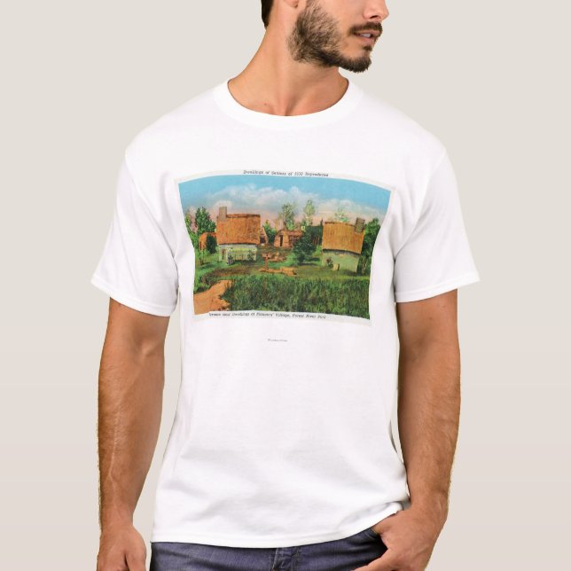 Pioneers' Village Scene in Forest River Park # 2 T-Shirt (Front)