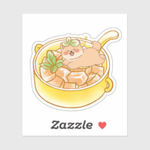 Piou the Shiba Dog in Kawaii Soup Bowl