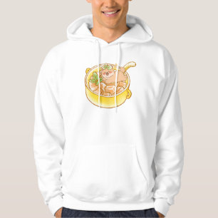 Piou the Shiba Dog in Kawaii Soup Bowl Hoodie