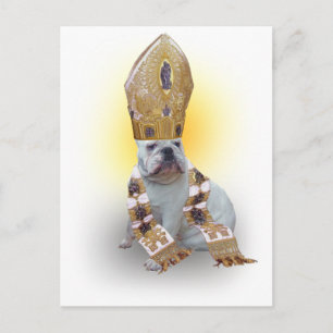 Pious bulldog postcard