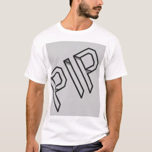 PIP 3D Typography T-Shirt Isometric Letter Graph