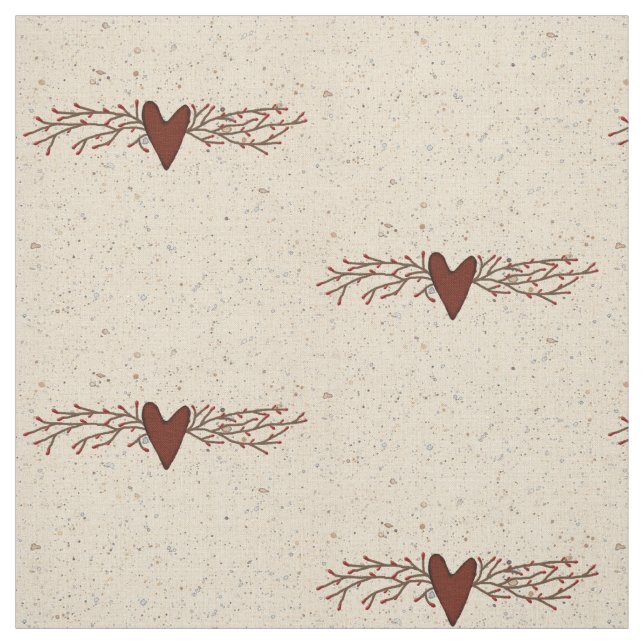 Pip Berry Heart Combed Cotton (56" width) Fabric (Swatch)