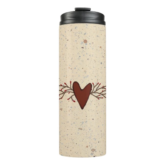 Pip Berry Heart Thermal Tumbler (Front)