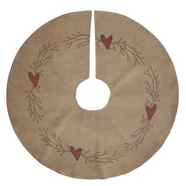 Pip Berry Heart Tree Skirt (Front)