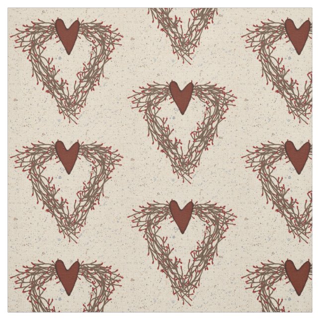 Pip Berry Heart Wreath Fabric (Swatch)