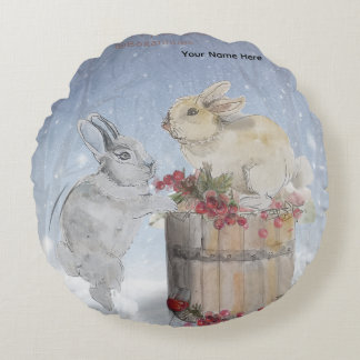 "Pipa & Marlow" Boganhues print  Round Cushion