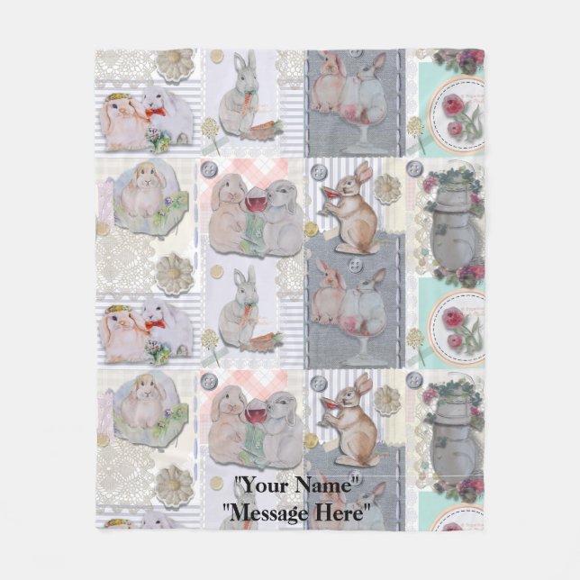 Pipa & Marlow Theme  Fleece Blanket (Front)