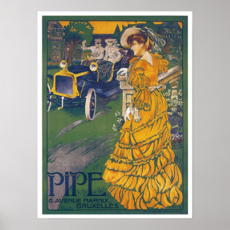 Pipe Automobile Vintage Ad Art Posters